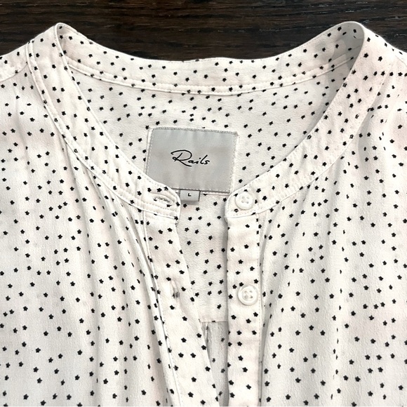 RAILS Angelina White Mini Dress with Black Stars. - Picture 9 of 14